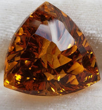 Load image into Gallery viewer, Large Citrine 33.63ct Trillon Custom Cut by Mark Gronlund.