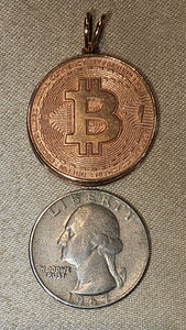 BTC Crypto Coin Pendant