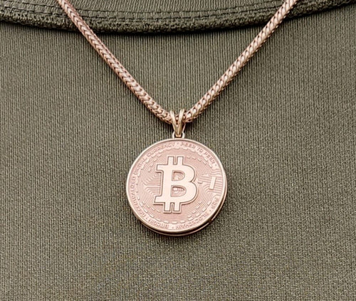 BTC Crypto Coin Pendant