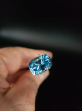 Load image into Gallery viewer, Blue Topaz 10.59ct Cushion Concave Fan Brilliant Cut by Mark Gronlund.
