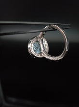 Load image into Gallery viewer, Fine Estate 5.13ct Light Blue Aquamarine Ring in 14kt White Gold with 1.90ct SI G Color Fine Diamonds.