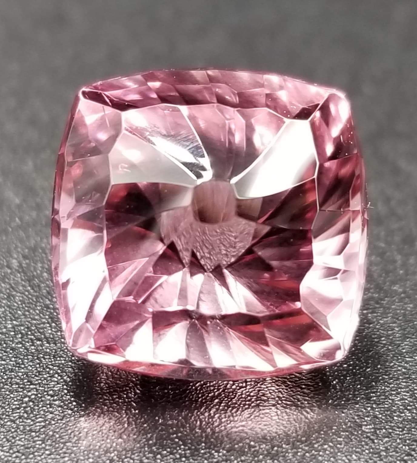 REAL-GEMS Loose Pink Tourmaline Gemstone - Cushion Cut, 104.95 Carats, 29x27x14mm, Natural